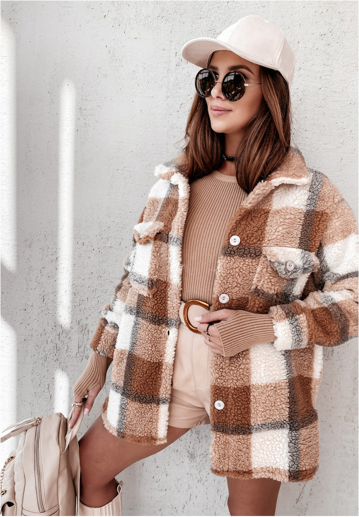 Warme Holzfällerjacke für Damen