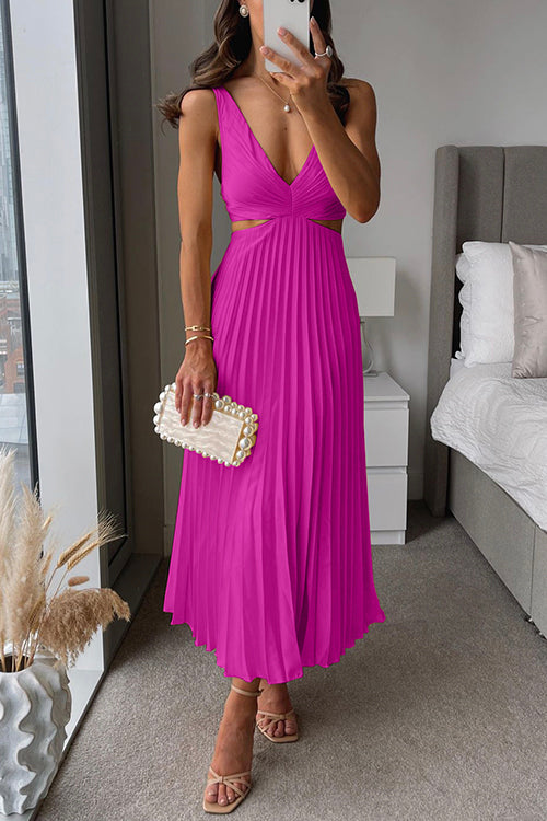 Variant image for Beatrix | Festliches Ärmelloses Damenkleid mit V-Ausschnitt-26