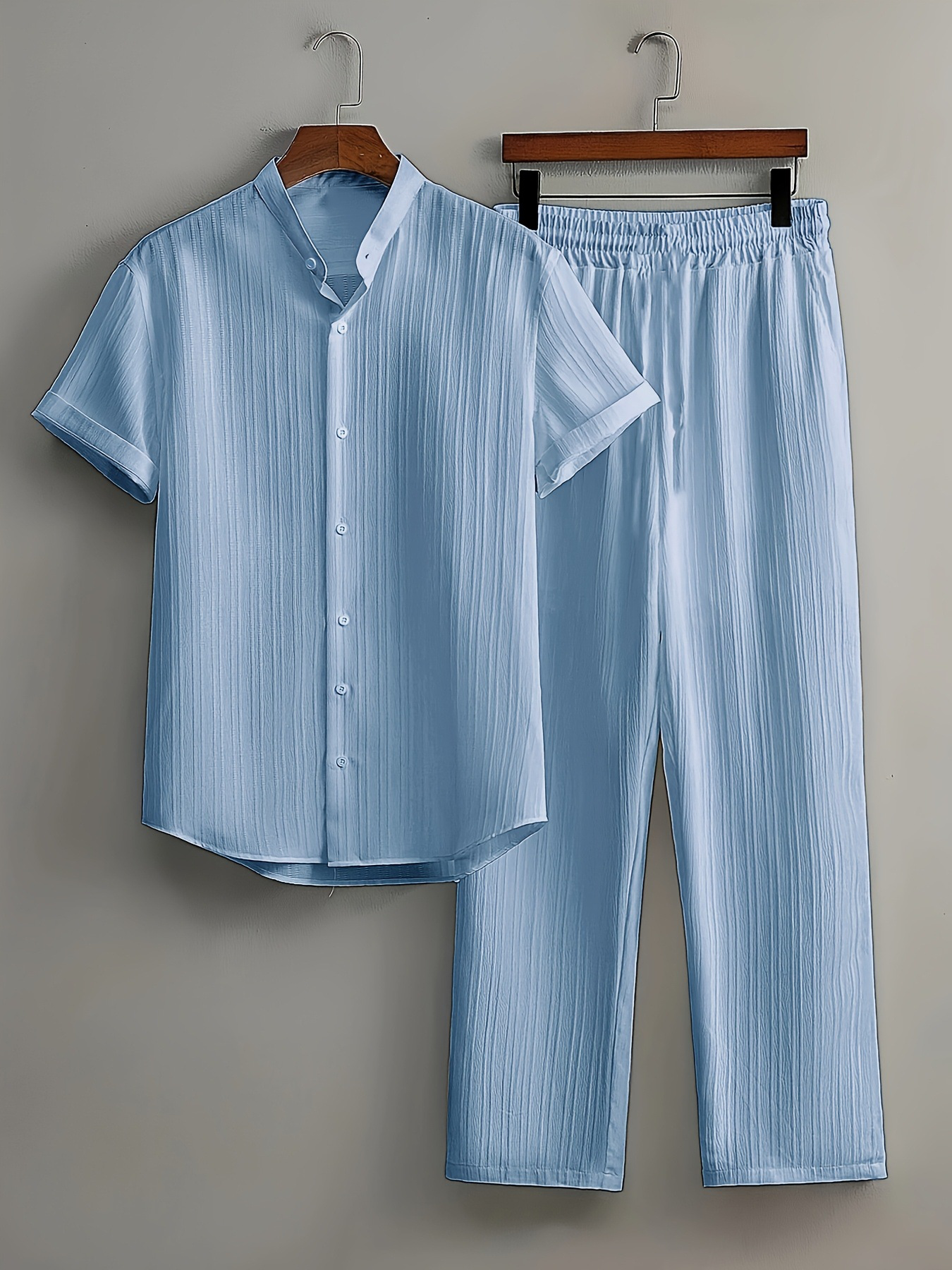Entspanntes Sommer Set – Kurzarmhemd und lockere Hose
