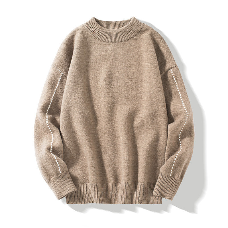 Herren Strickpullover mit Stehkragen 3