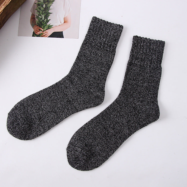 Warme Wollsocken für Damen und Herren – Atmungsaktive, Feuchtigkeitsregulierende Socken im Set mit Klassischer Rippstruktur 2