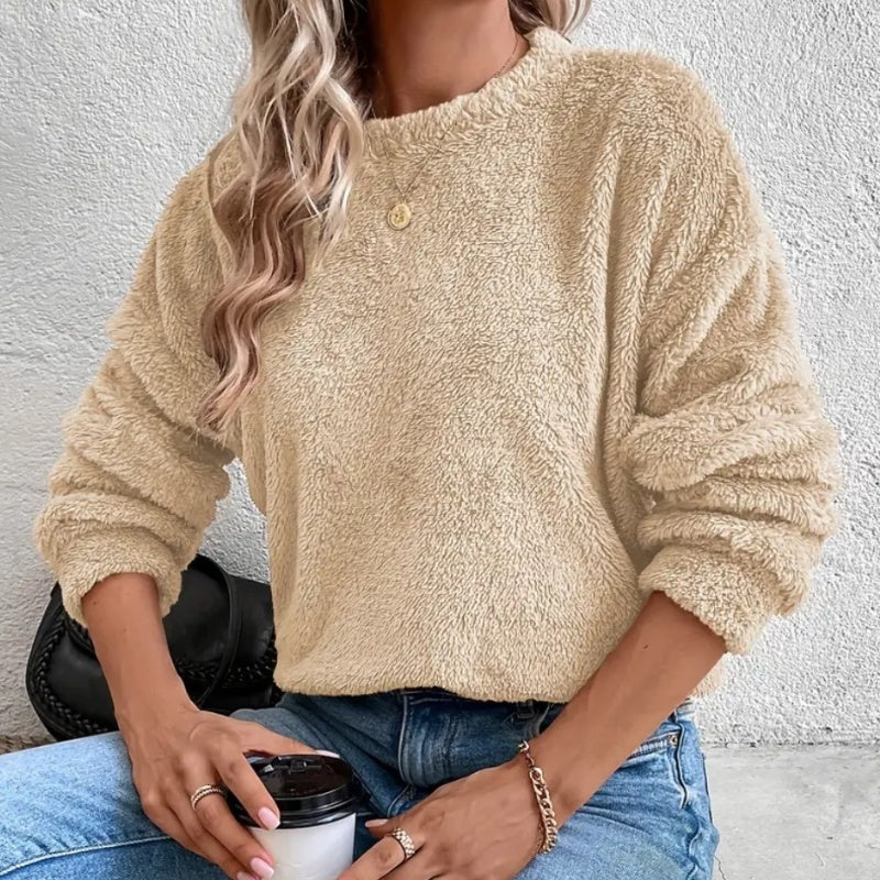 Teddy-Sweatshirt für Damen