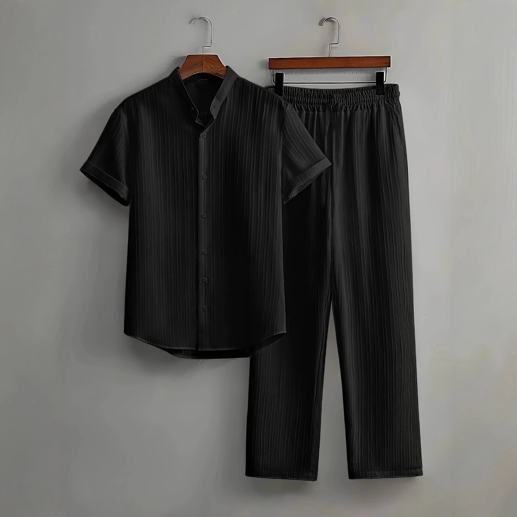 Entspanntes Sommer Set – Kurzarmhemd und lockere Hose