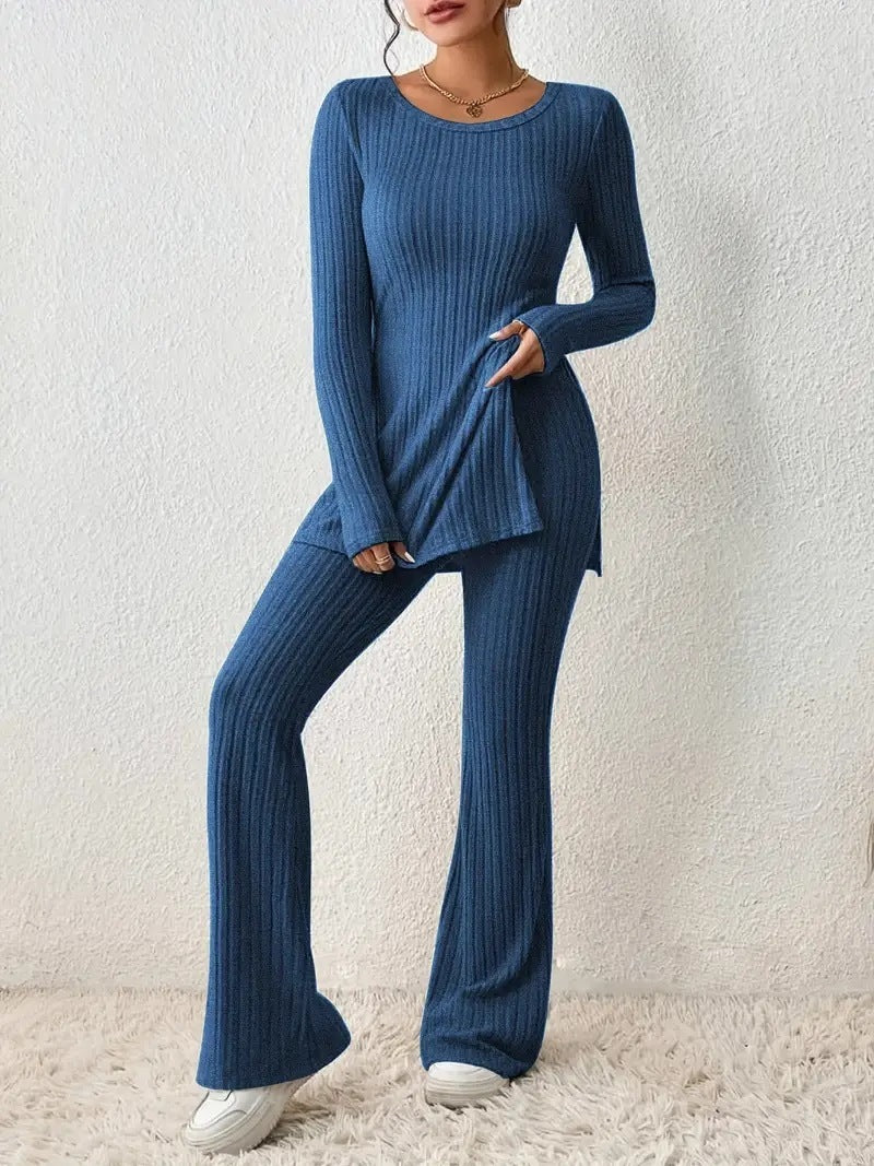 Polyester Womens Clothing Solid Color Casual Slim New Fashion Women Elegant Outfit 13