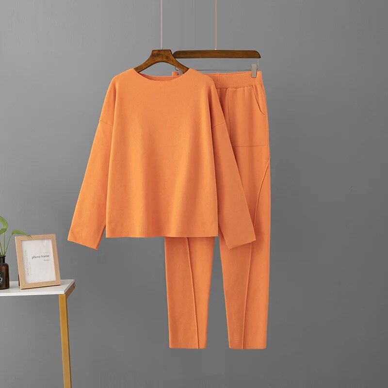 2-teiliger Strick Set Damen