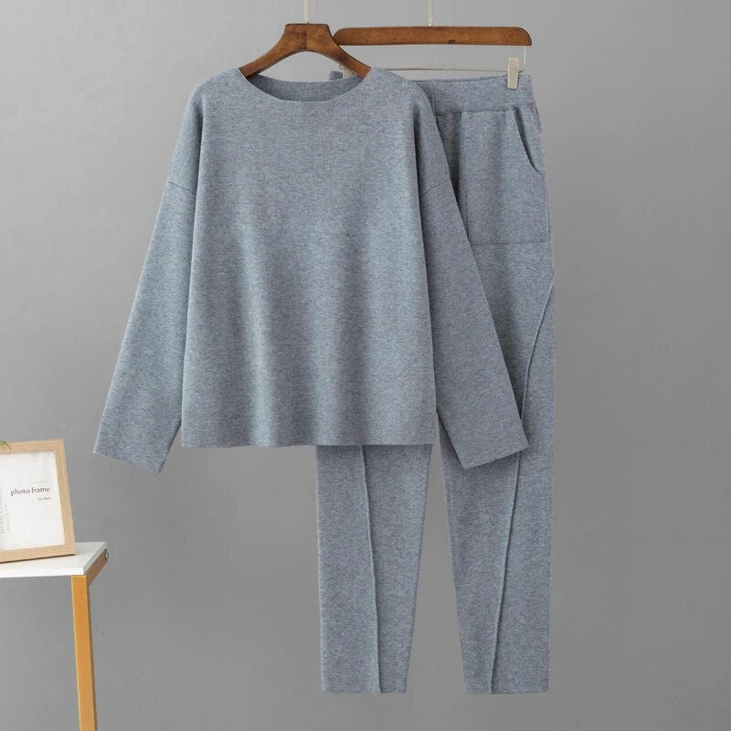 2-teiliger Strick Set Damen