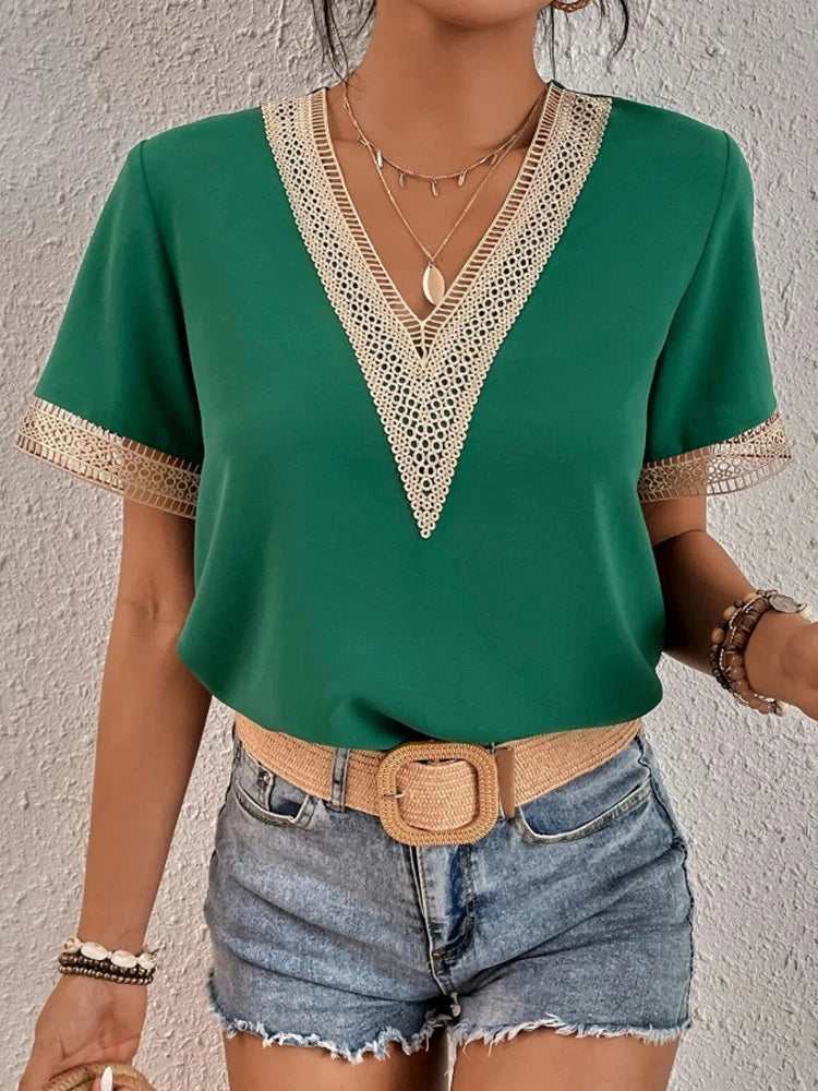 Mirjam | V-Ausschnitt Shirt Damen für Sommer