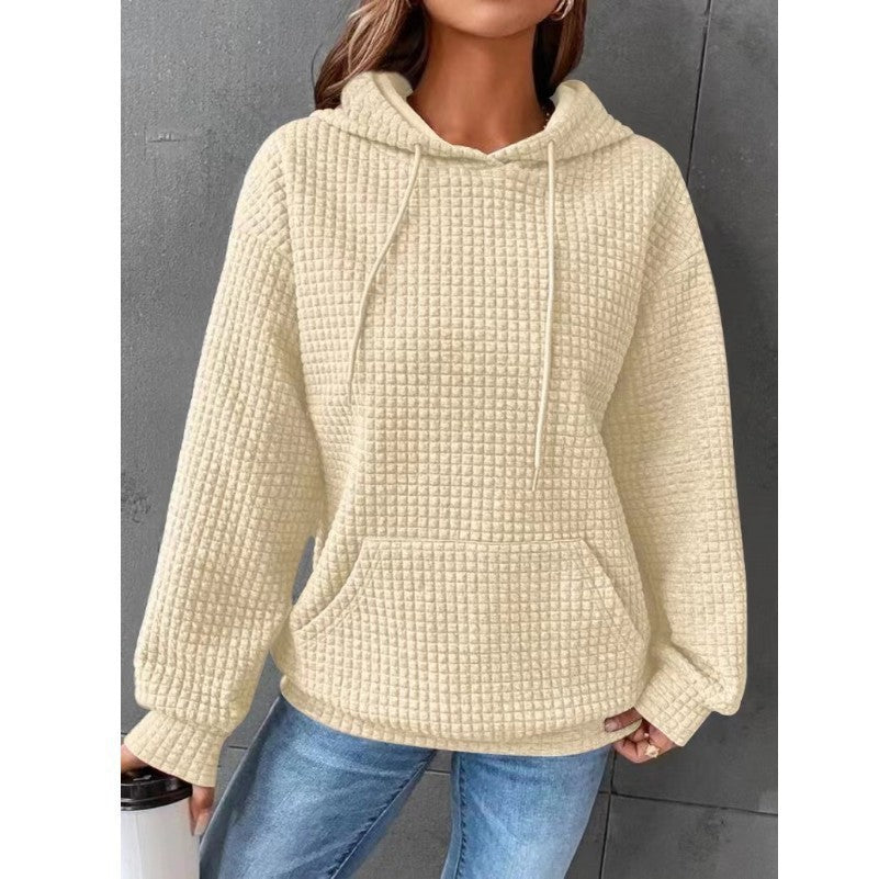 Damen Hoodie mit Kapuze und Kängurutasche 13