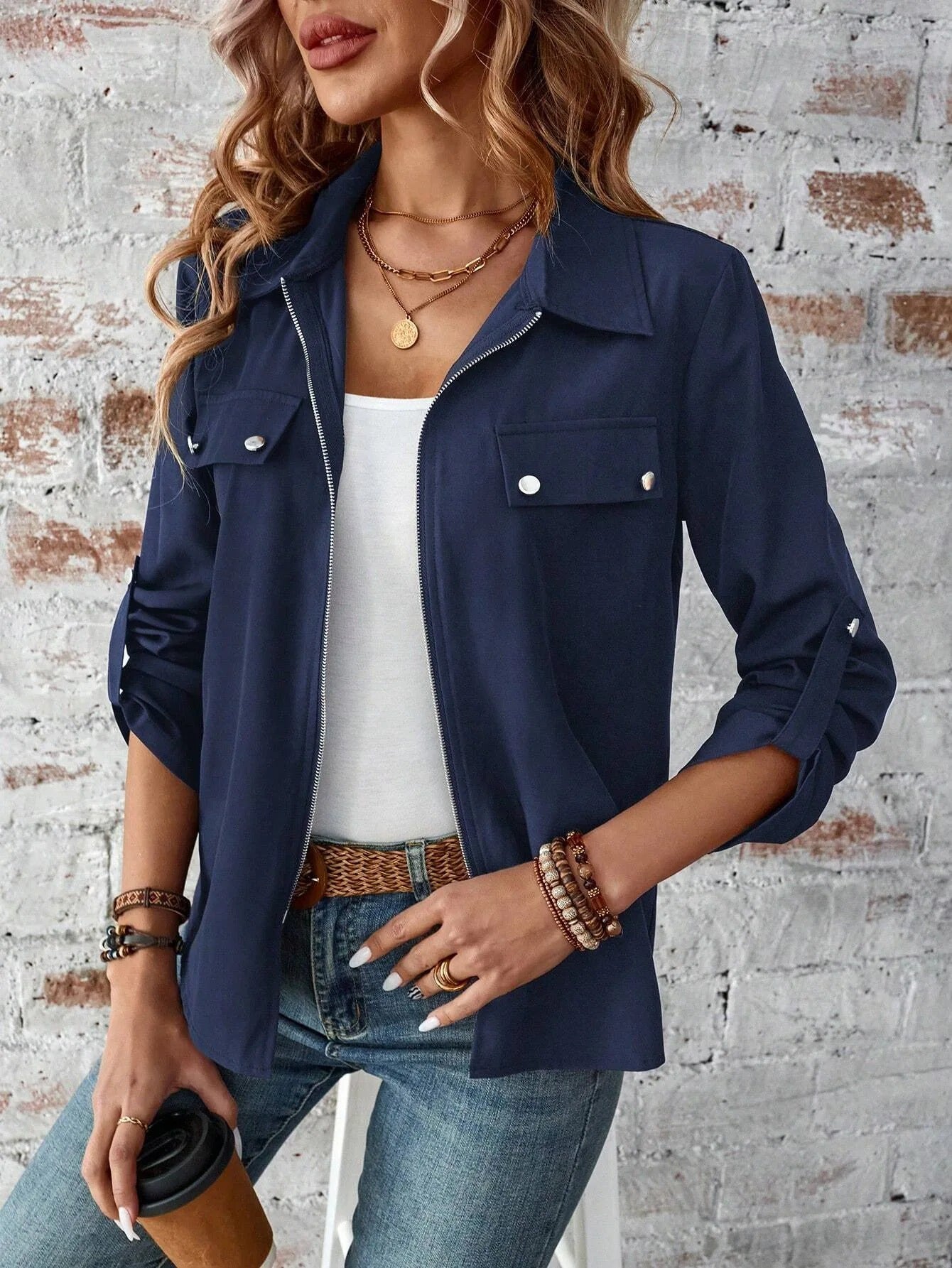 Robyn | Stilvolle Reißverschlussjacke für Damen