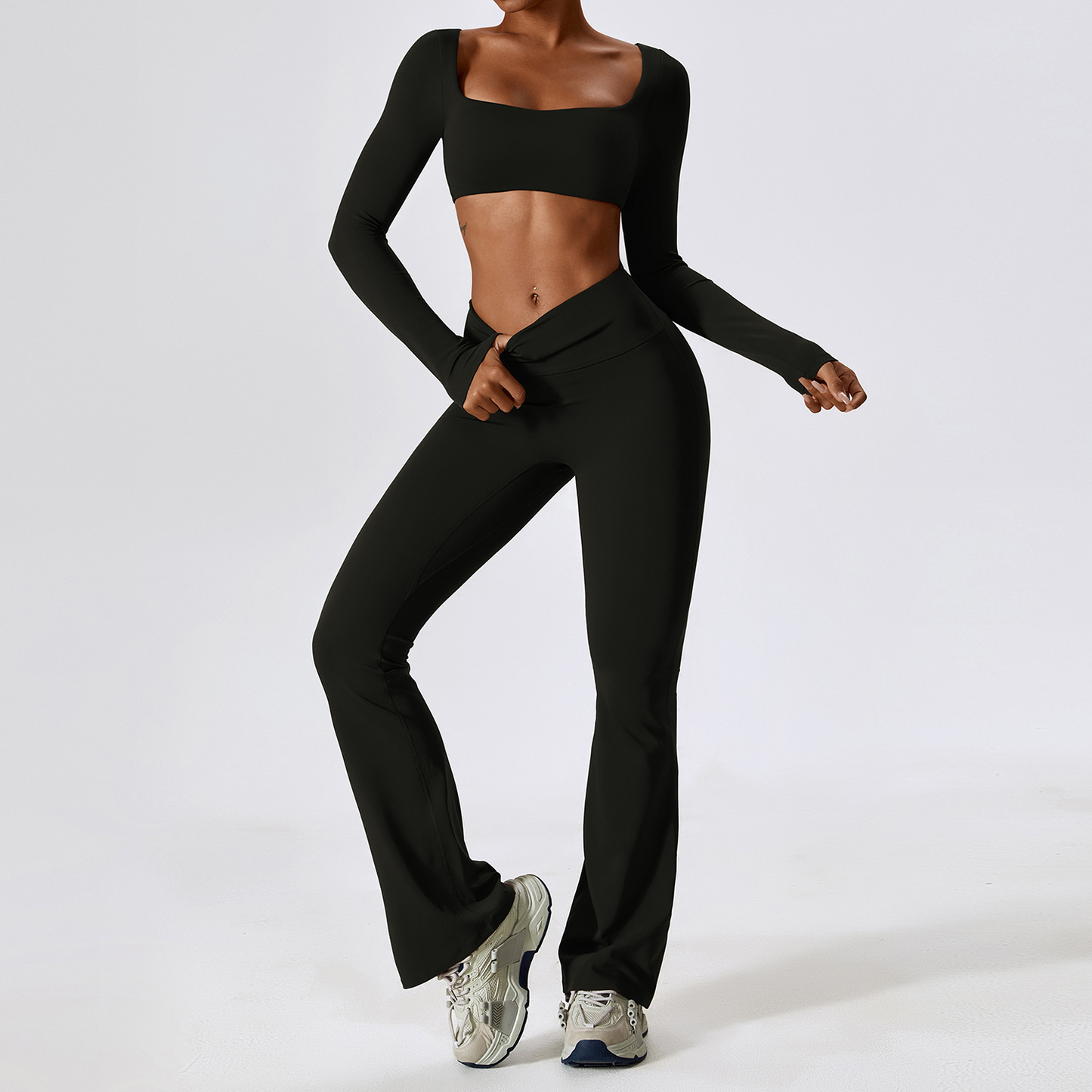 Set de yoga de 2 piezas para mujer