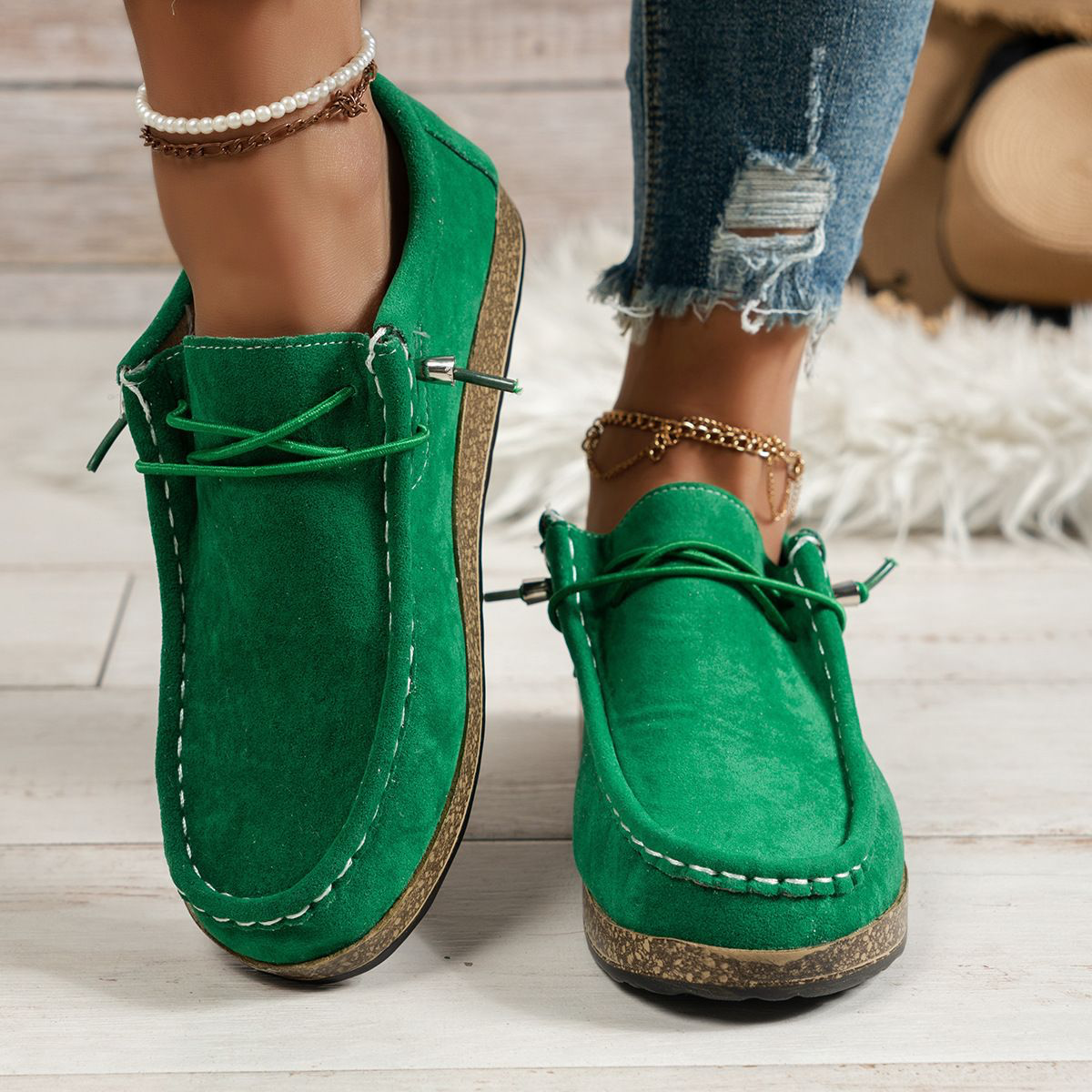 Bequeme Damen Schnürschuhe