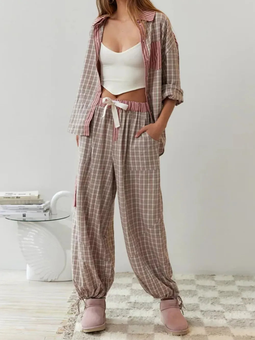 Victoria | Stilvoll 2-teiliges Pyjama Set für Frauen