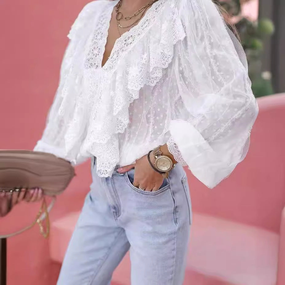 Manon | Stilvoll Patchwork-Shirt für Frauen