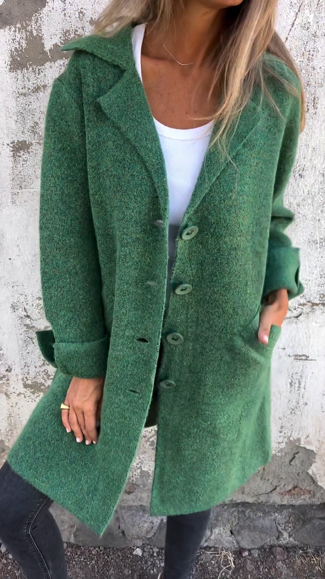 Fiona | Stile elegante cappotto lungo per donne