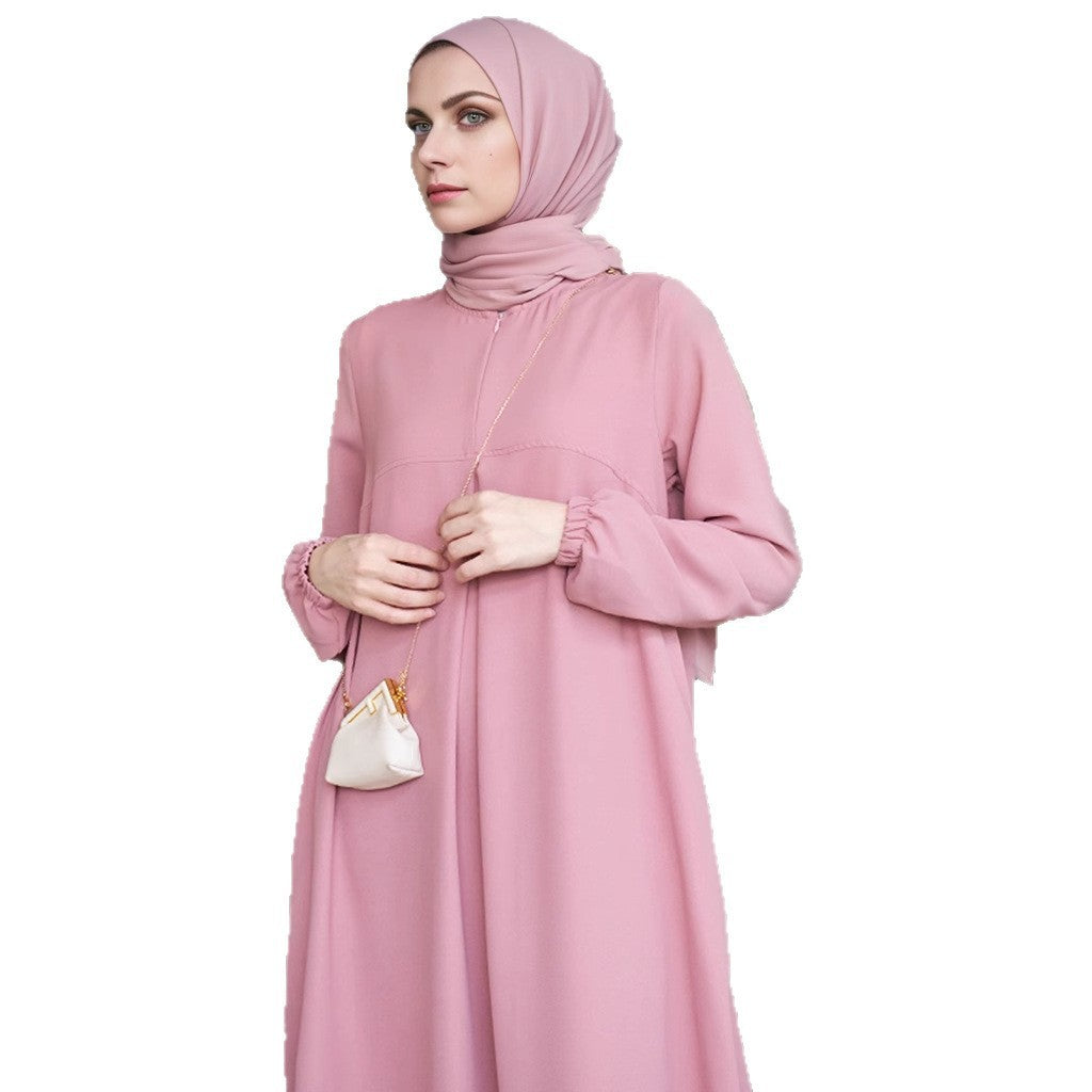 Arabisches langärmeliges, locker geschnittenes Kleid