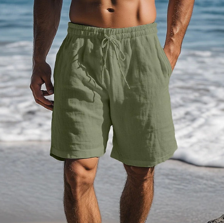 Bequeme Leinen Shorts
