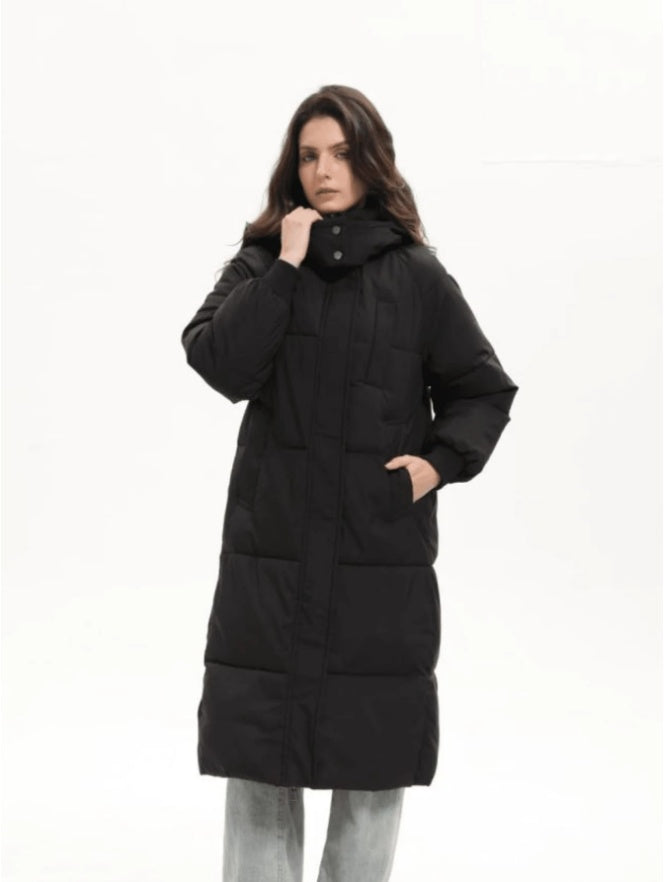 Lange Steppjacke für Damen