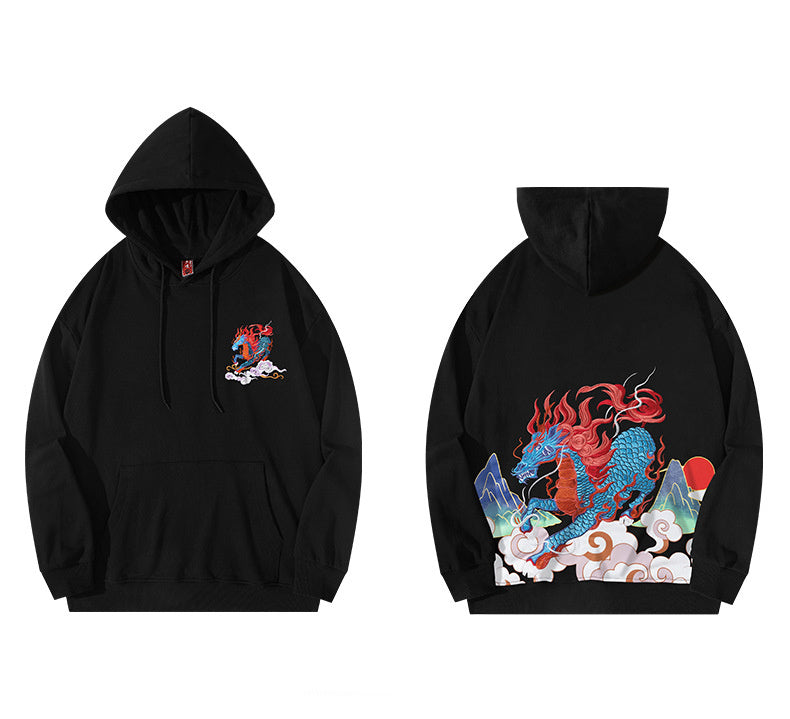 Unisex Hoodie mit Drachen-Print 1