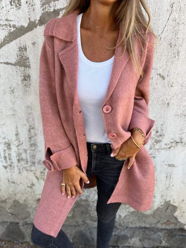 Fiona | Stile elegante cappotto lungo per donne