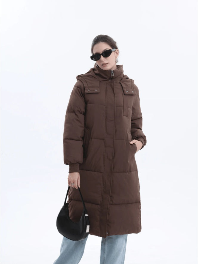 Lange Steppjacke für Damen
