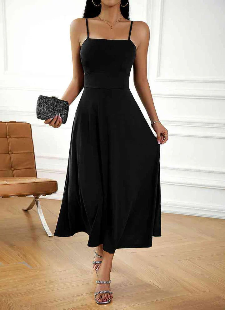 Ameena | Stilvoll Midi-Schwingkleid für Frauen