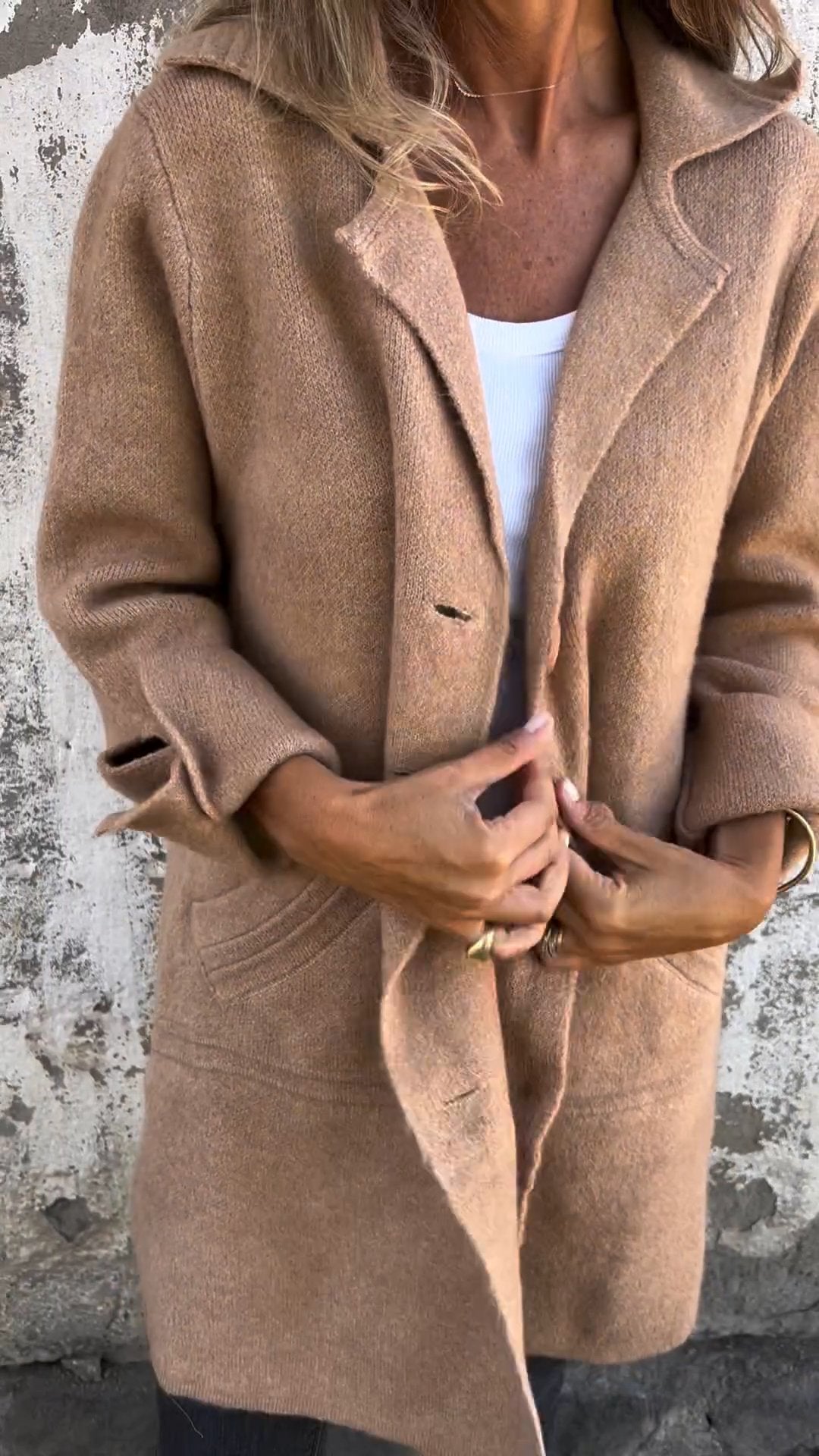 Fiona | Stile elegante cappotto lungo per donne