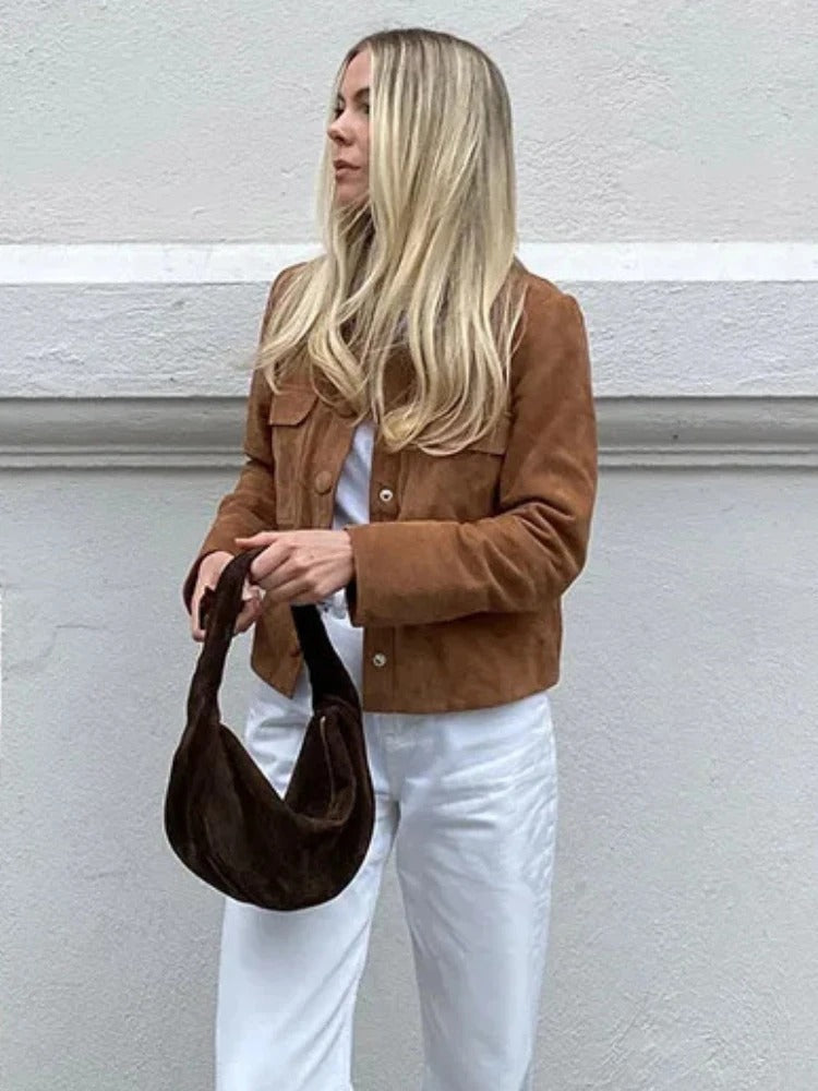 Robyn | Stylische Wildlederjacke für Damen