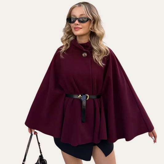 Tania | Stylish Wool Cape Coat for Women