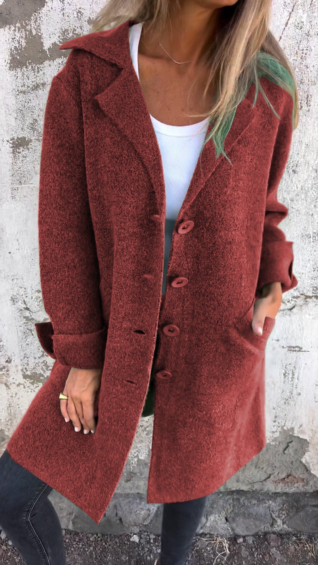 Fiona | Stile elegante cappotto lungo per donne