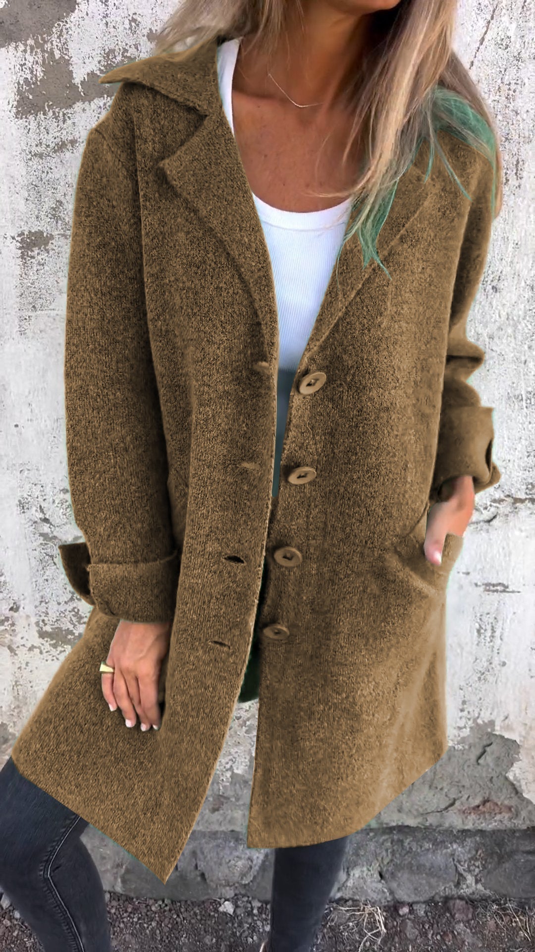 Fiona | Stile elegante cappotto lungo per donne