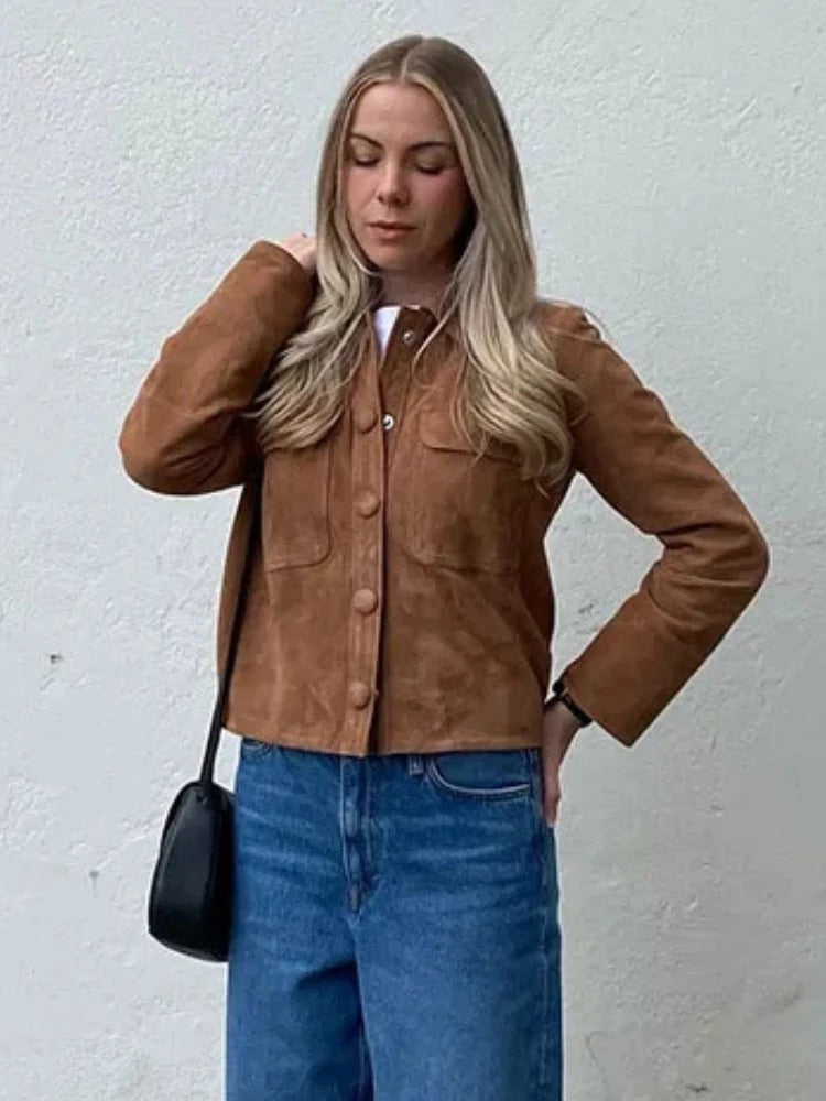 Robyn | Stylische Wildlederjacke für Damen