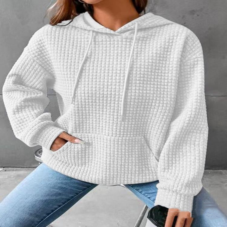 Damen Hoodie mit Kapuze und Kängurutasche 5