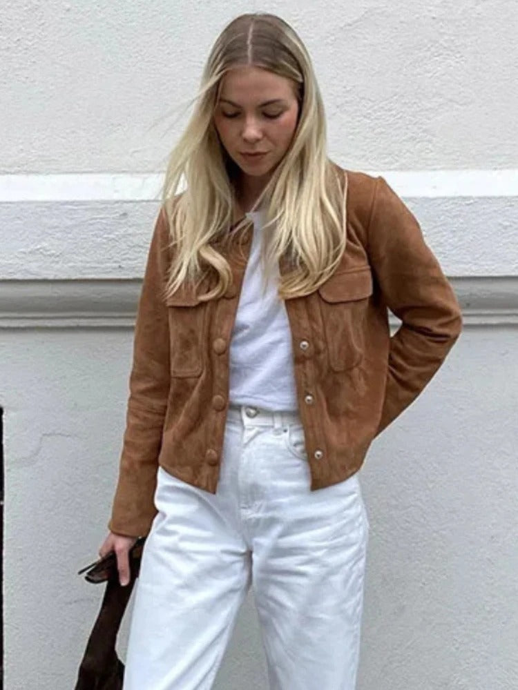Robyn | Stylische Wildlederjacke für Damen