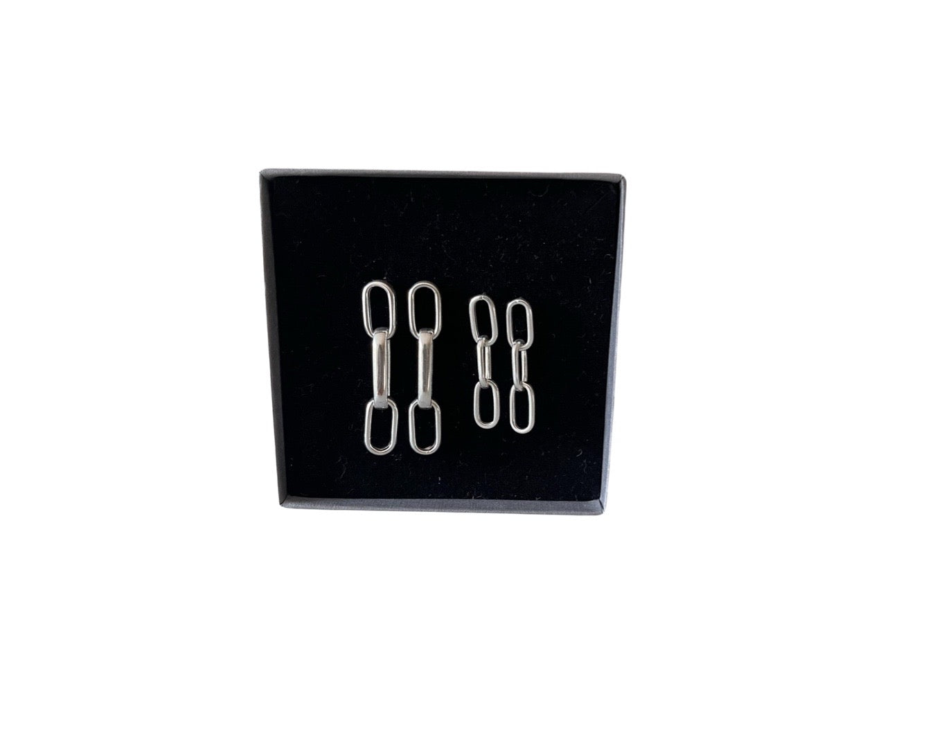 Beatrix | Ohrringe Silber im Paperclip-Design