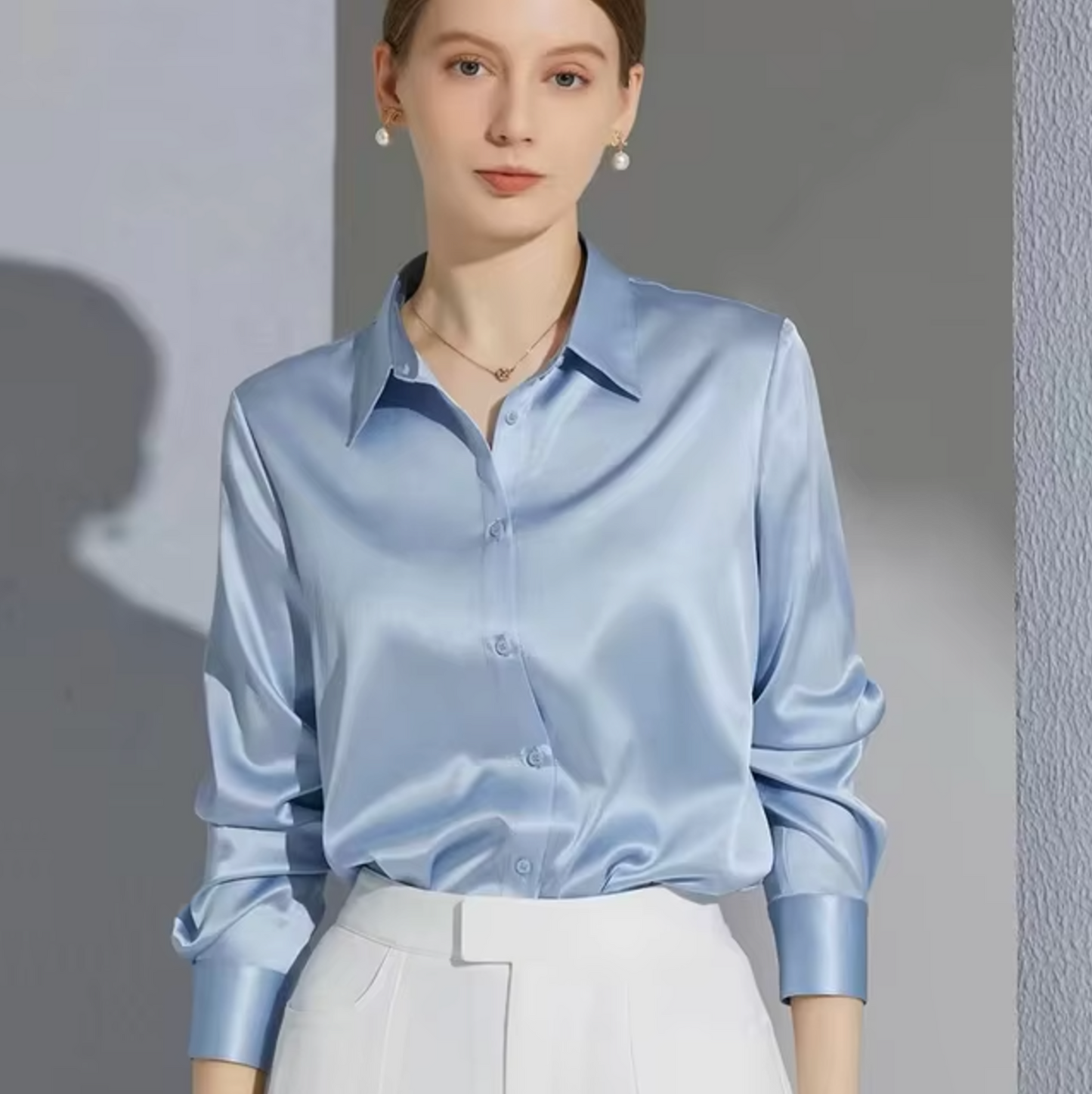 Paige | Elegante Bluse Damen aus Satin für Vielseitige Anlässe