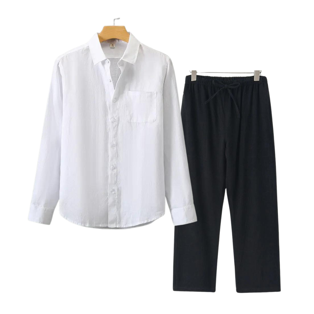 Variant image for Max | Entspanntes Leinenhemd und Hose für Männer-37