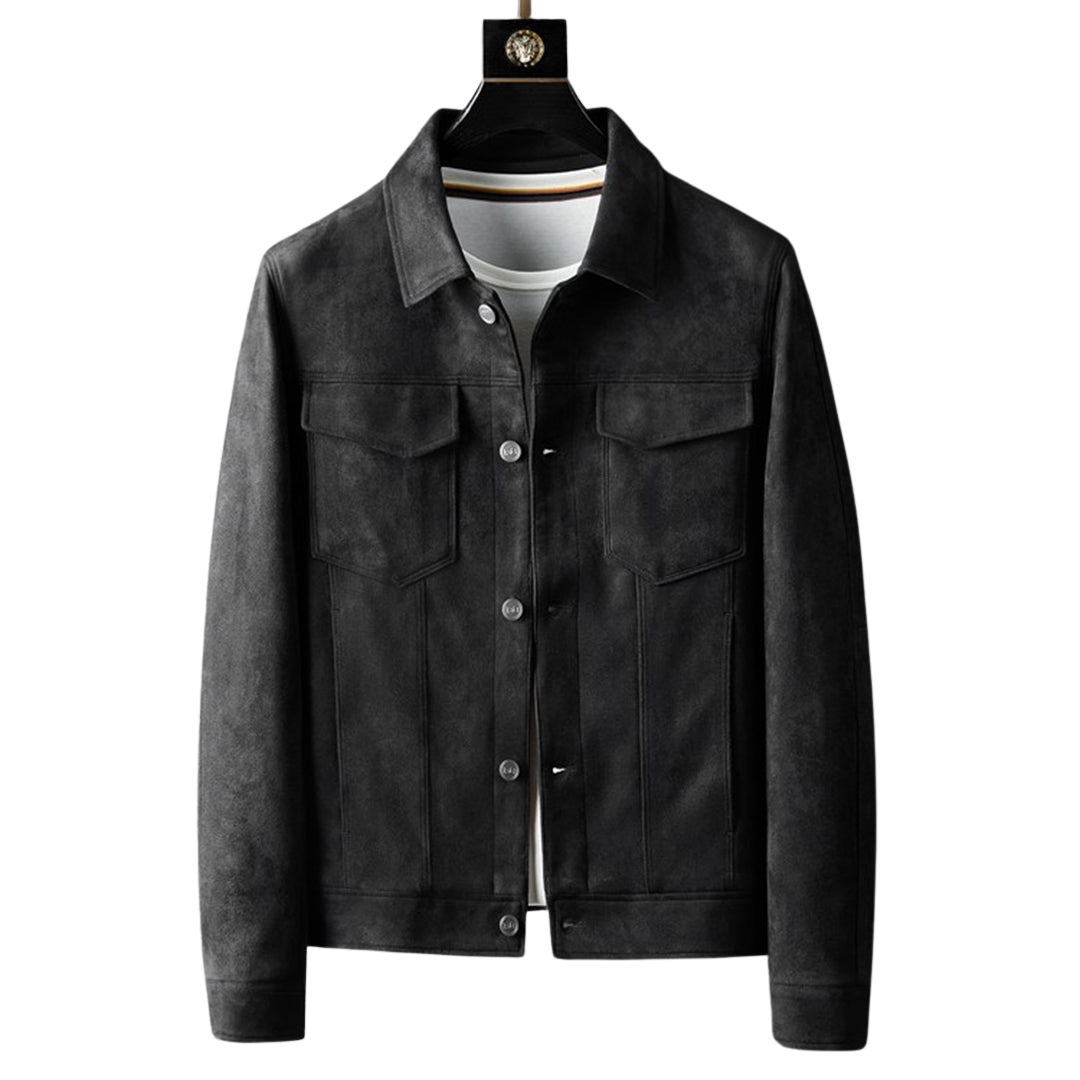 Evan | Trendig Suede Jacke für Männer