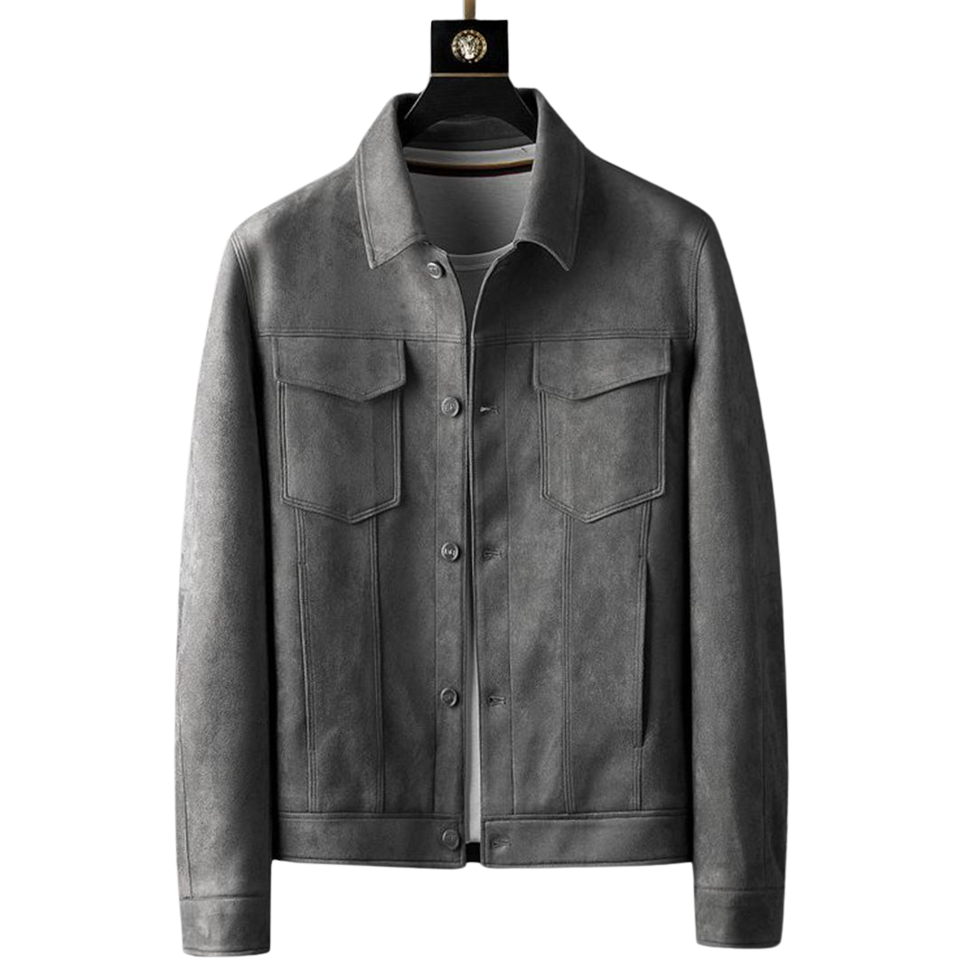 Evan | Trendig Suede Jacke für Männer