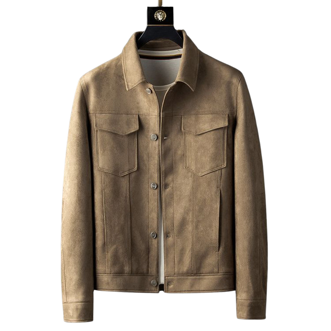 Evan | Trendig Suede Jacke für Männer