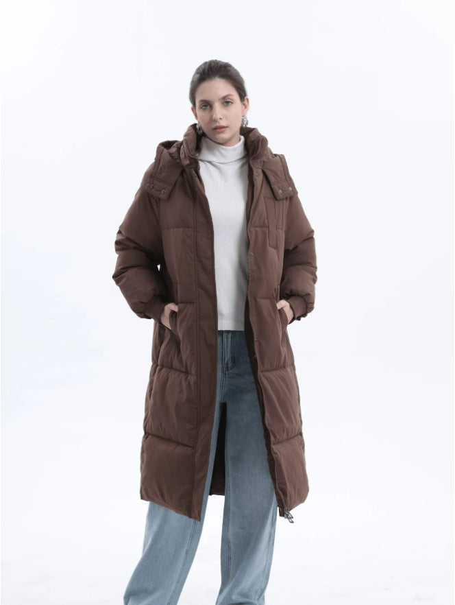 Lange Steppjacke für Damen