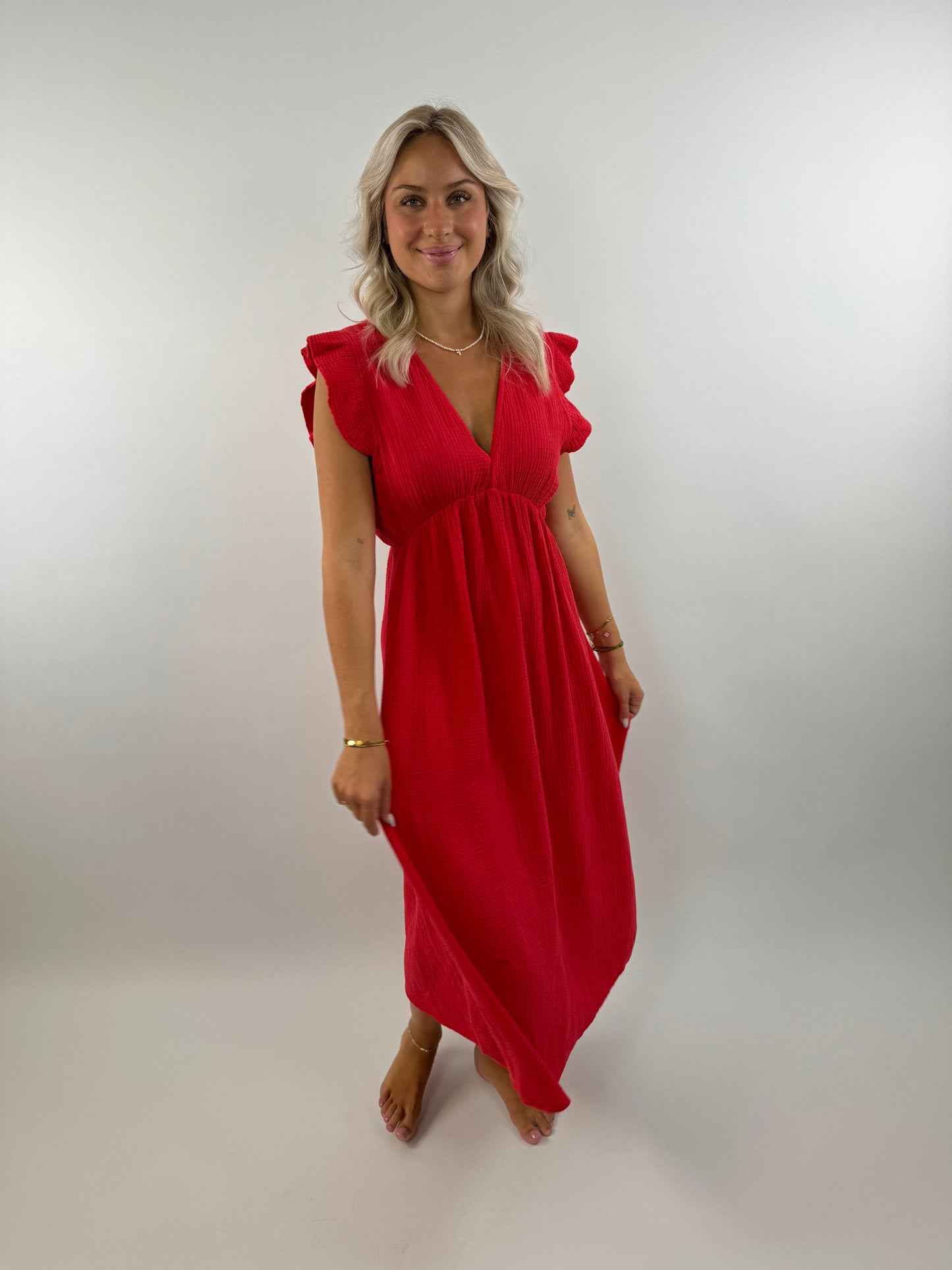 Pia | Trendiges Musselin kleid für Frauen