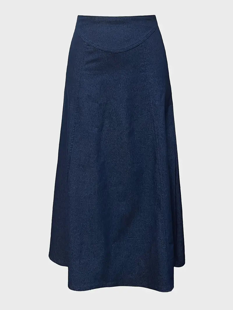 Lora | A-line jeans maxi skirt for women