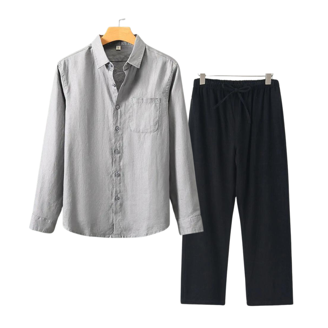 Variant image for Max | Entspanntes Leinenhemd und Hose für Männer-41