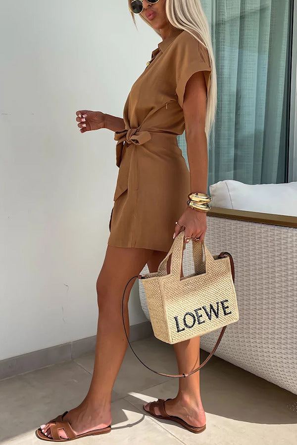 Georgina Wickelkleid Damen | Lässiges Kleid mit Streifen für Sommeroutfits 5