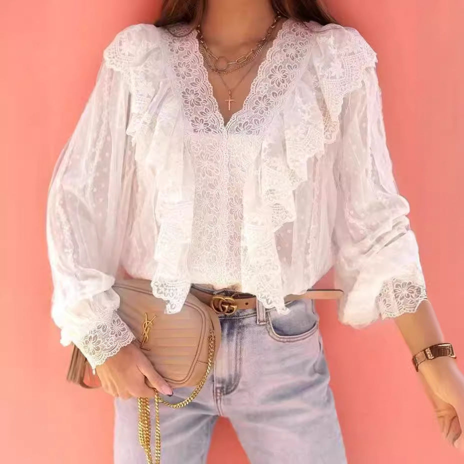Manon | Stilvoll Patchwork-Shirt für Frauen