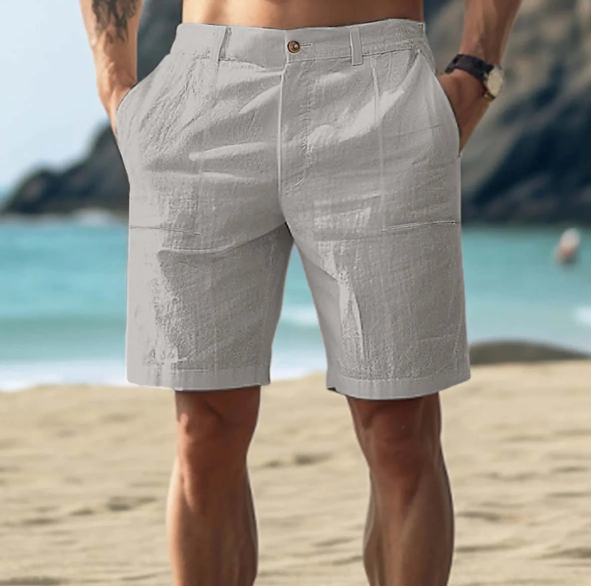 Daniel | Bequeme Leinen Shorts für Männer
