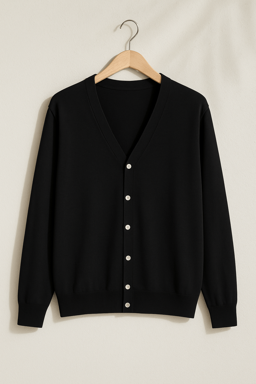Strickjacke mit V-Ausschnitt