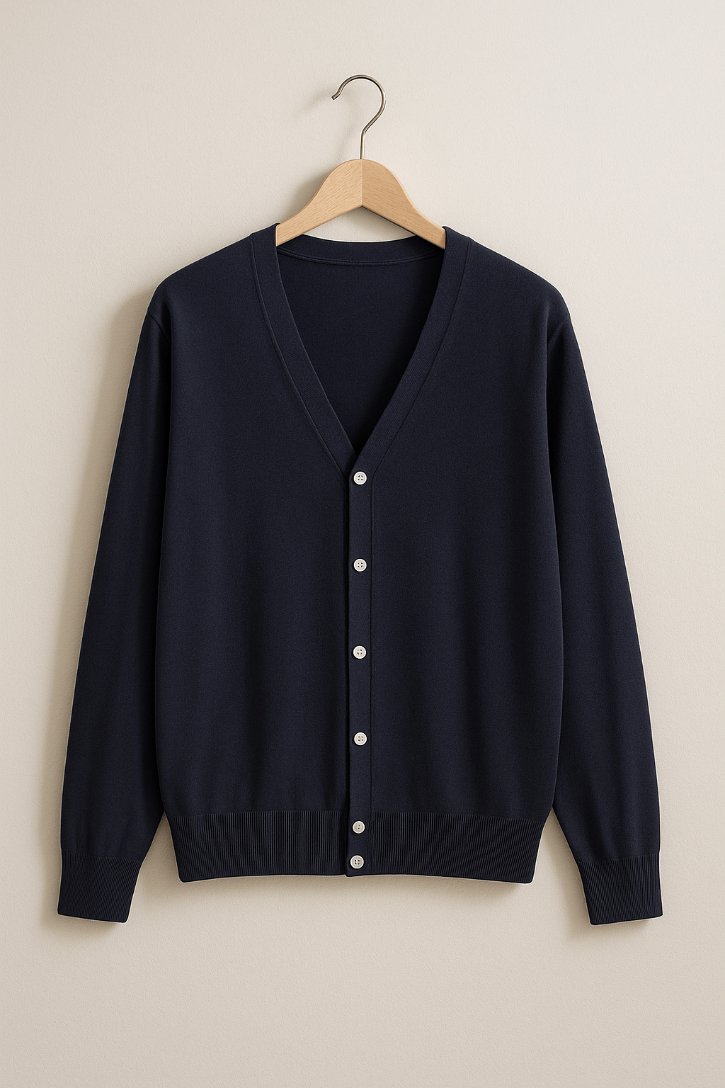 Strickjacke mit V-Ausschnitt