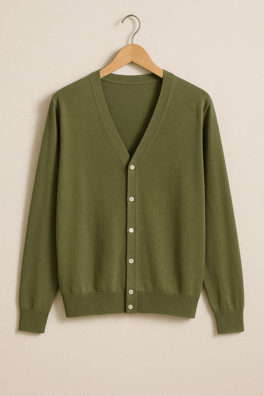 Strickjacke mit V-Ausschnitt
