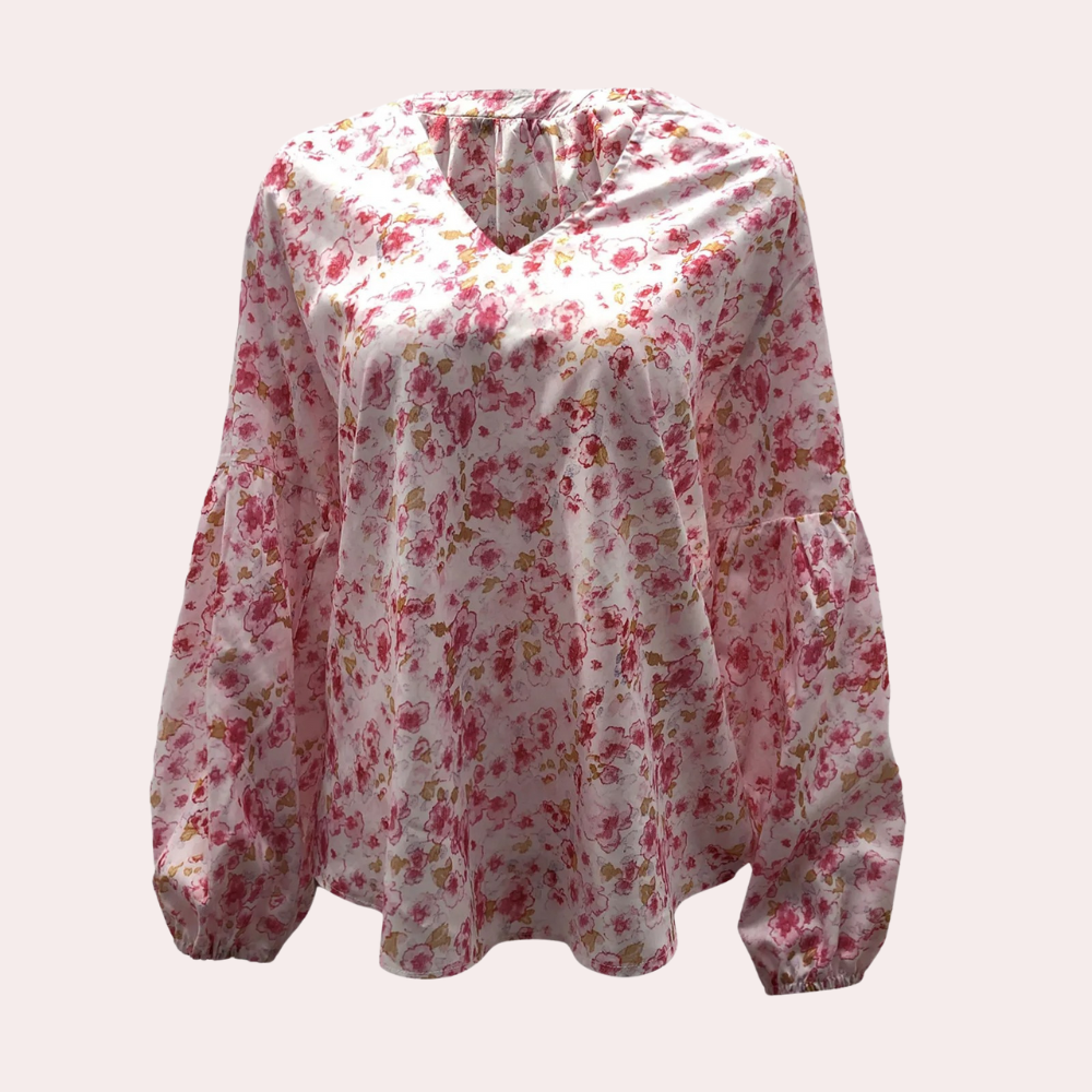 Lilly | Elegante Damen Bluse mit Blumendruck